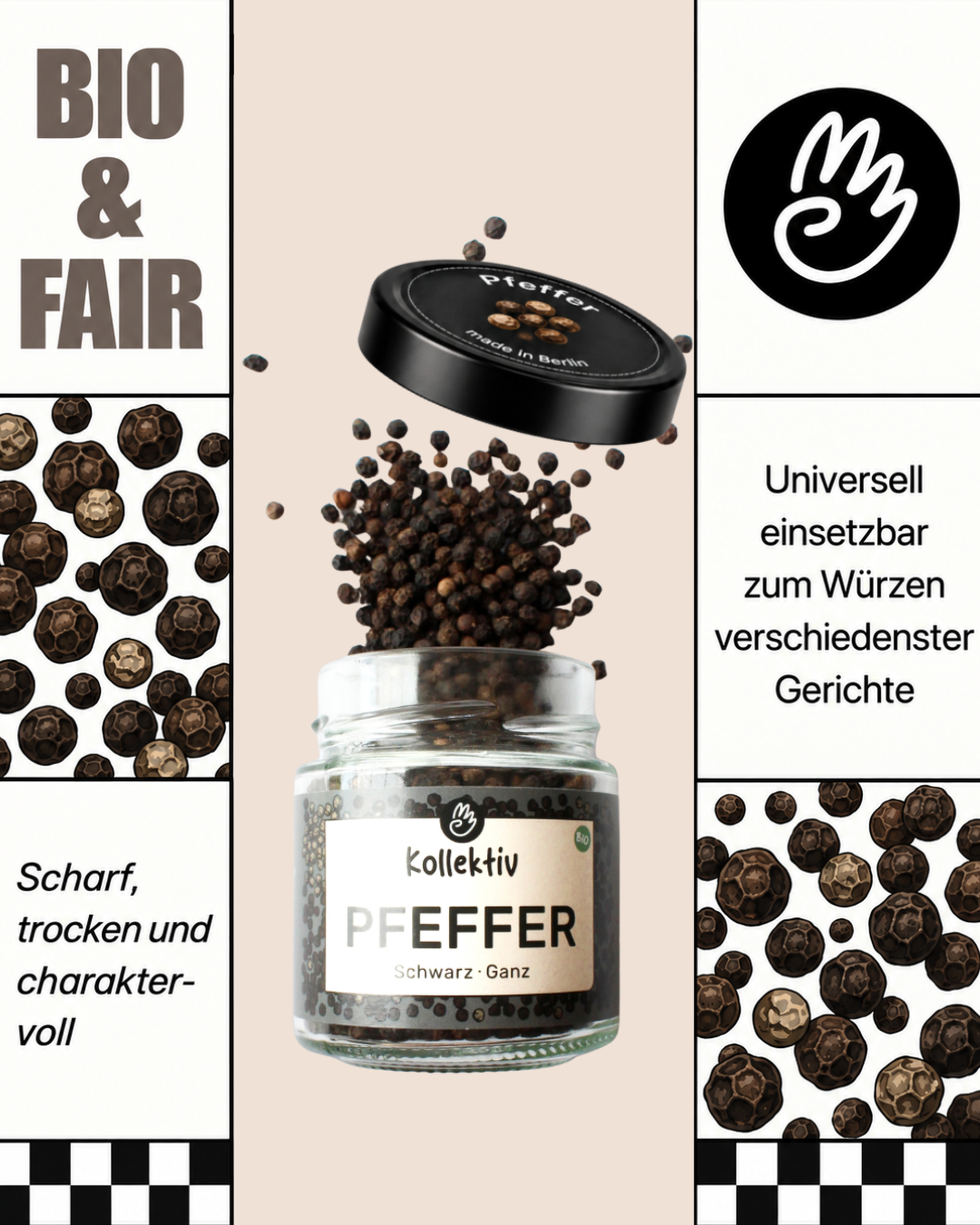 Pfeffer Schwarz – Bio Ansicht 3