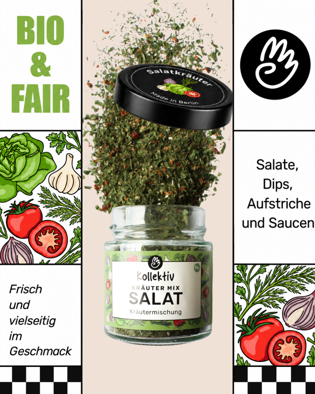 Kräuter Mix Salat – Bio Ansicht 3