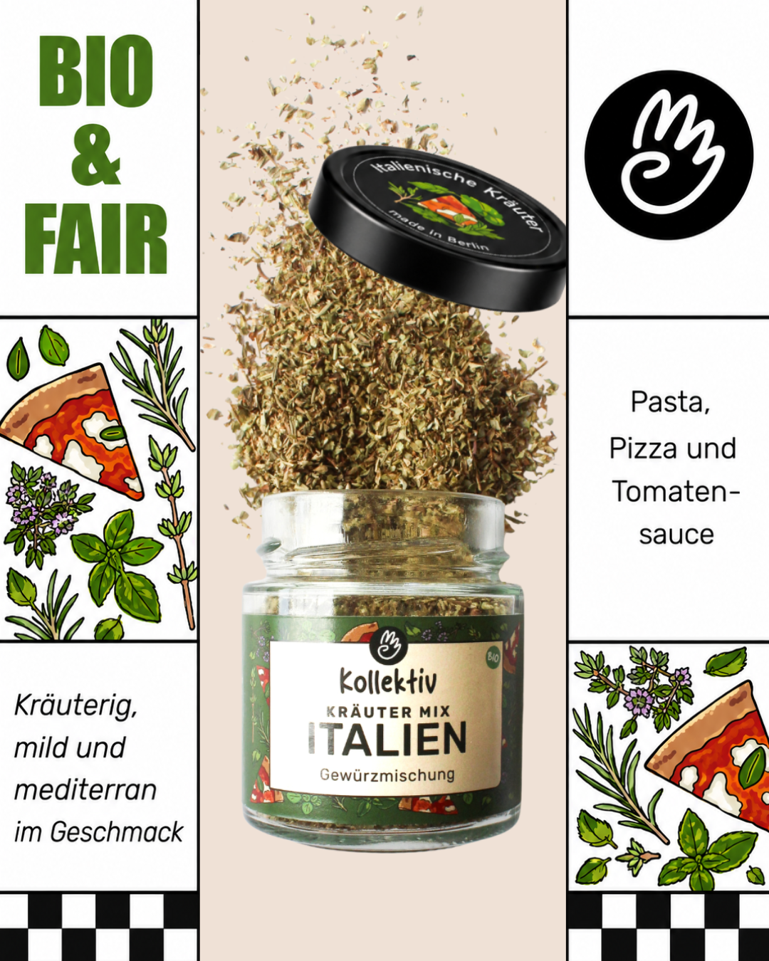 Kräuter Mix Italien – Bio Ansicht 3