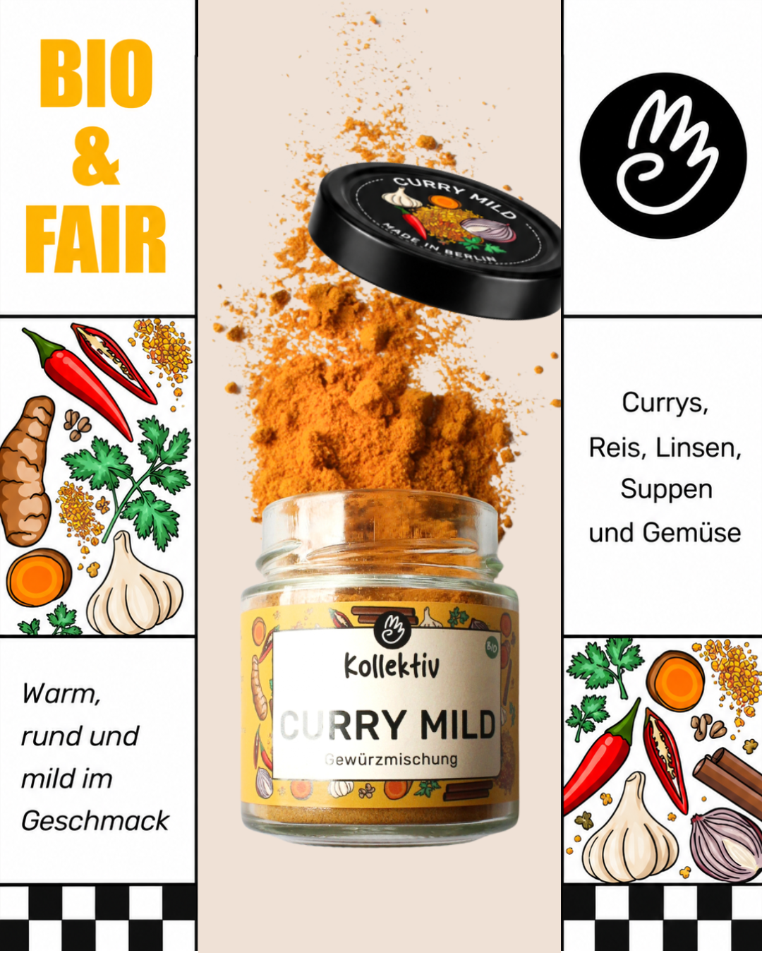 Curry Mild – Bio Ansicht 3